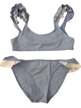 Zara Girls Ruffle Bikini Swimsuit Set size 13-14